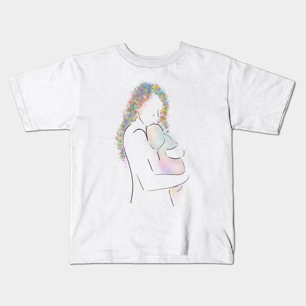 Mother Kids T-Shirt by Treasuredreams